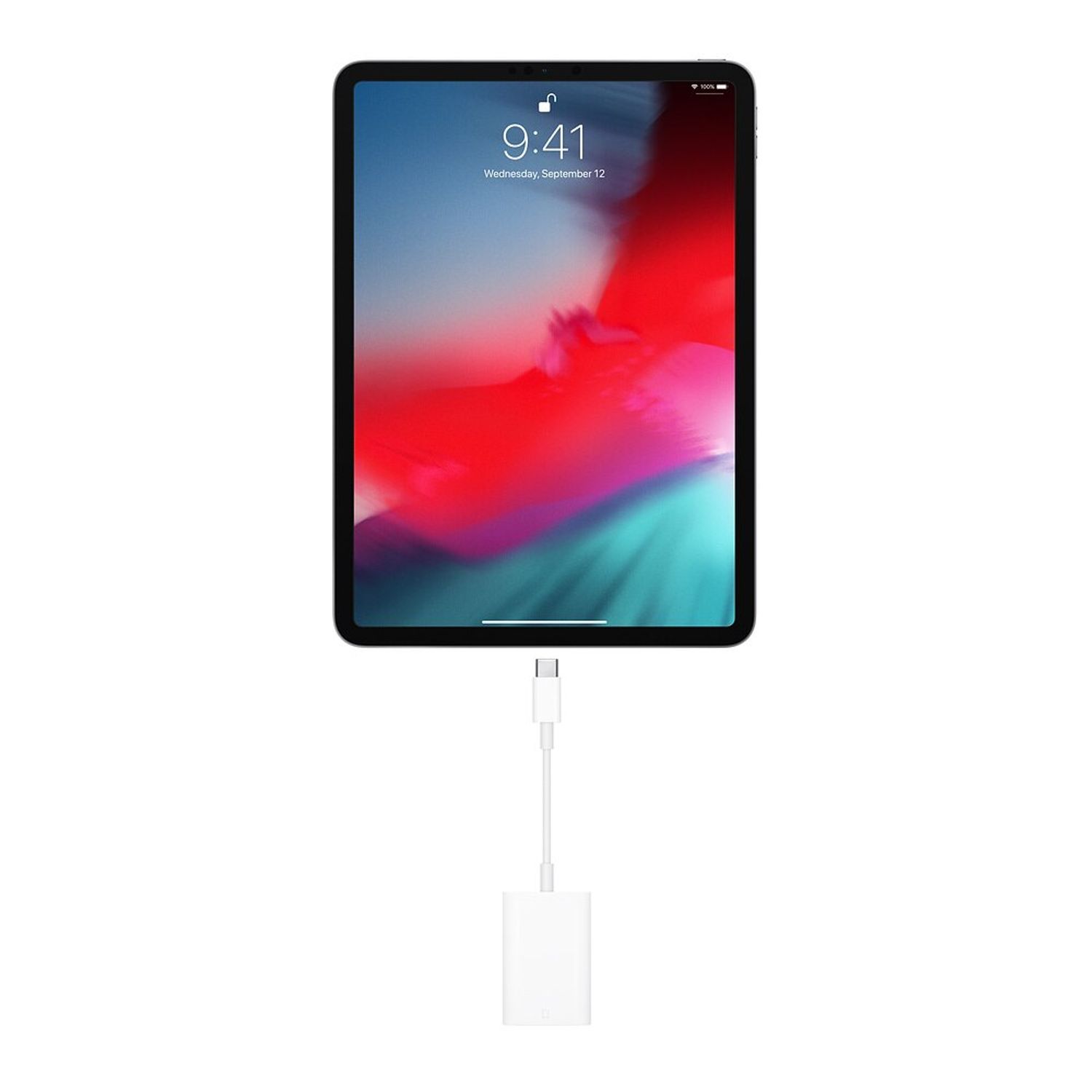 Adaptor cititor de carduri Apple USB Type C, White fotografia produsului View 4 L