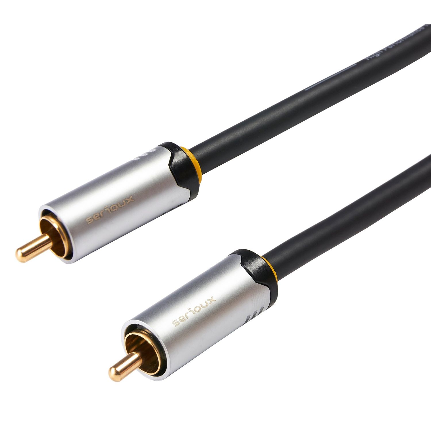 Cablu audio/video Serioux Premium, RCA - RCA, 3m, negru fotografia produsului