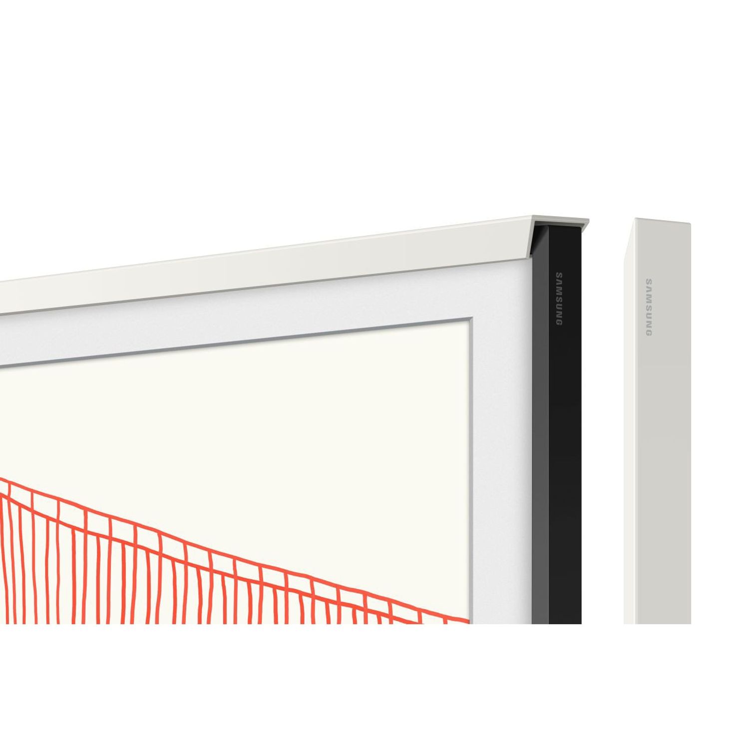 Rama profil adancit pentru TV Samsung, Alb, The Frame 65LS03A model 2021 fotografia produsului View 4 L