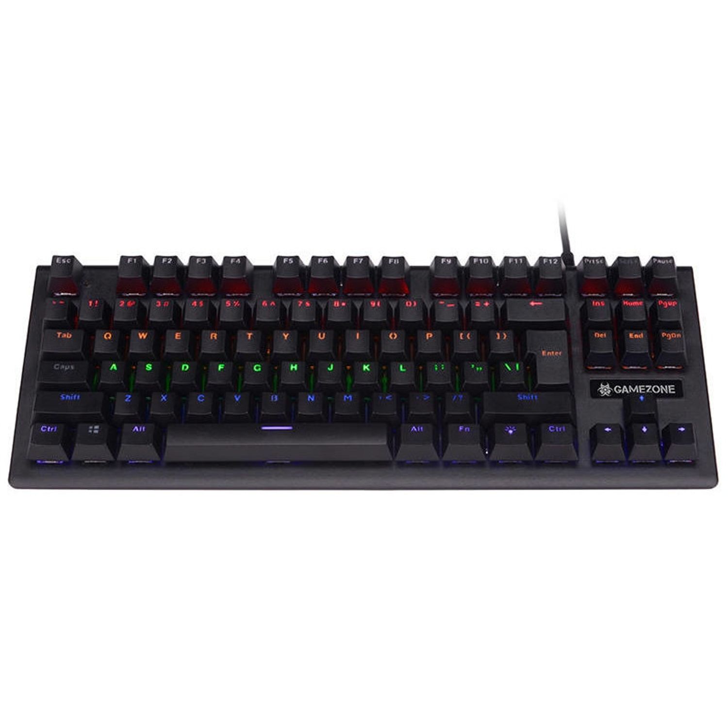 Tastatura gaming Tracer Gamezone Stinger 87, Negru fotografia produsului View 2 L