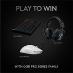 Mouse gaming wireless Logitech Pro X Superlight, ultrausor 63g, senzor LightSpeed Hero 25K DPI, Alb fotografia produsului View 7 S