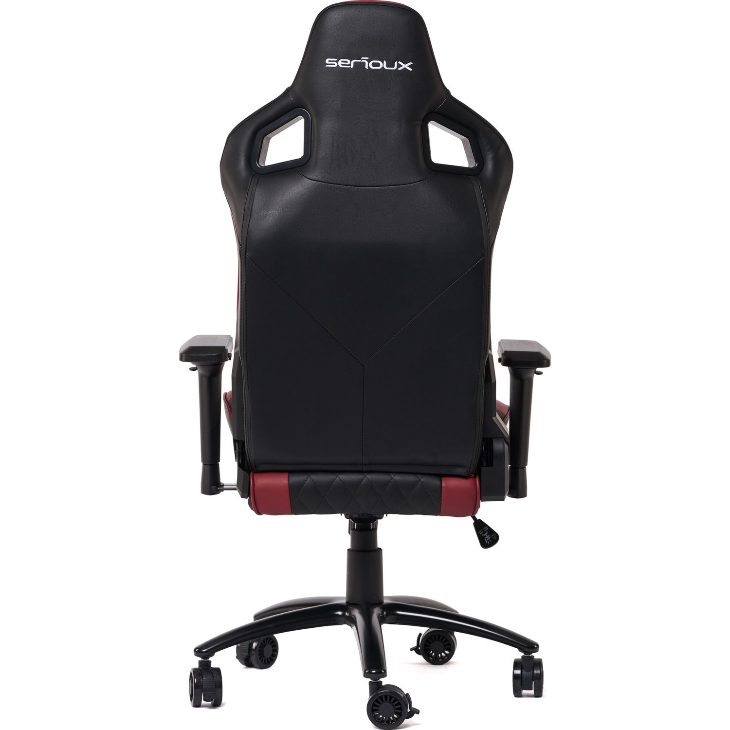 Scaun gaming Serioux Theon, Negru/Burgundy fotografia produsului View 5 L
