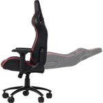 Scaun gaming Serioux Theon, Negru/Burgundy fotografia produsului View 2 S