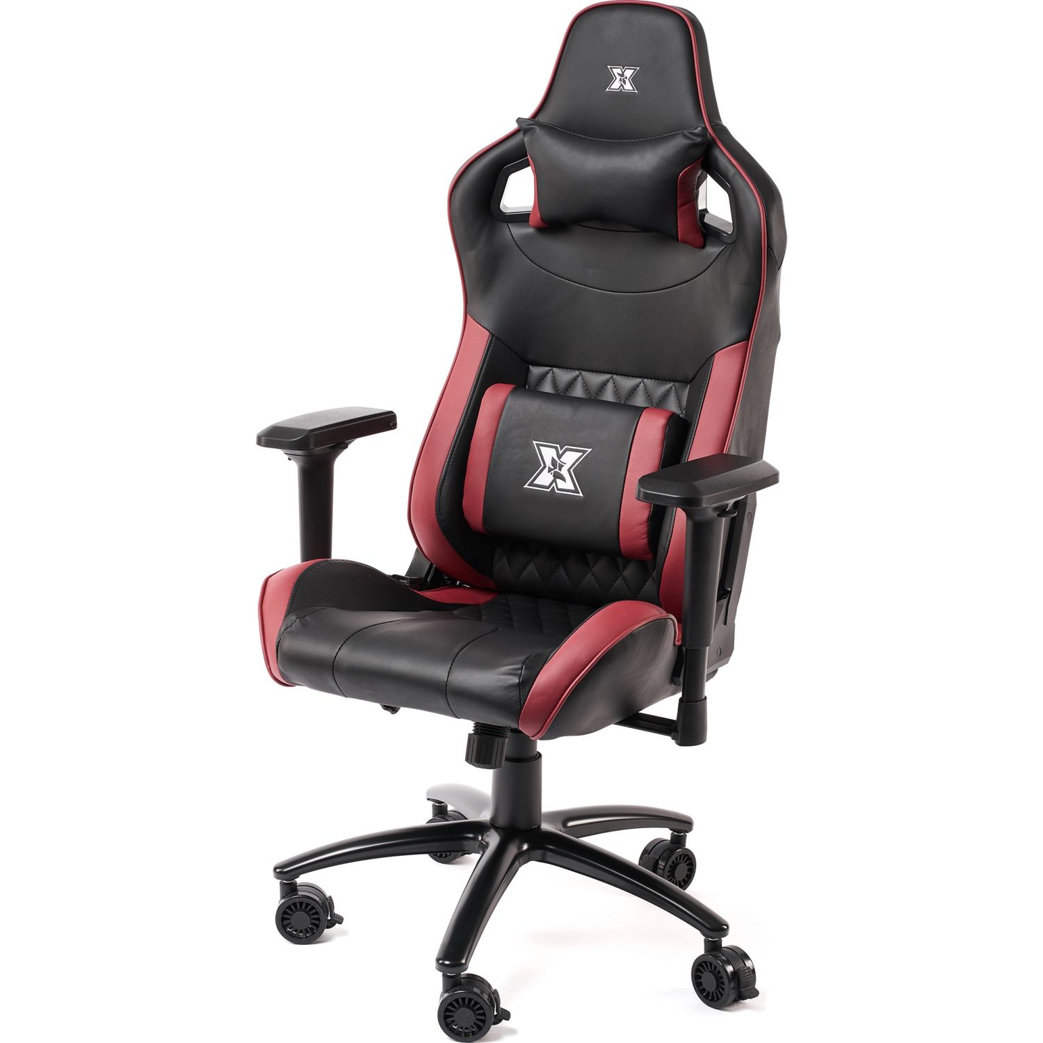 Scaun gaming Serioux Theon, Negru/Burgundy fotografia produsului