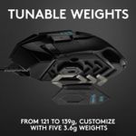 Mouse gaming Logitech G502 Hero 25K DPI, Negru fotografia produsului View 5 S