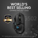 Mouse gaming Logitech G502 Hero 25K DPI, Negru fotografia produsului View 2 S