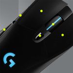 Mouse gaming wireless Logitech G703 LightSpeed Hero 16K DPI, Negru fotografia produsului View 5 S