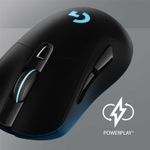 Mouse gaming wireless Logitech G703 LightSpeed Hero 16K DPI, Negru fotografia produsului View 3 S