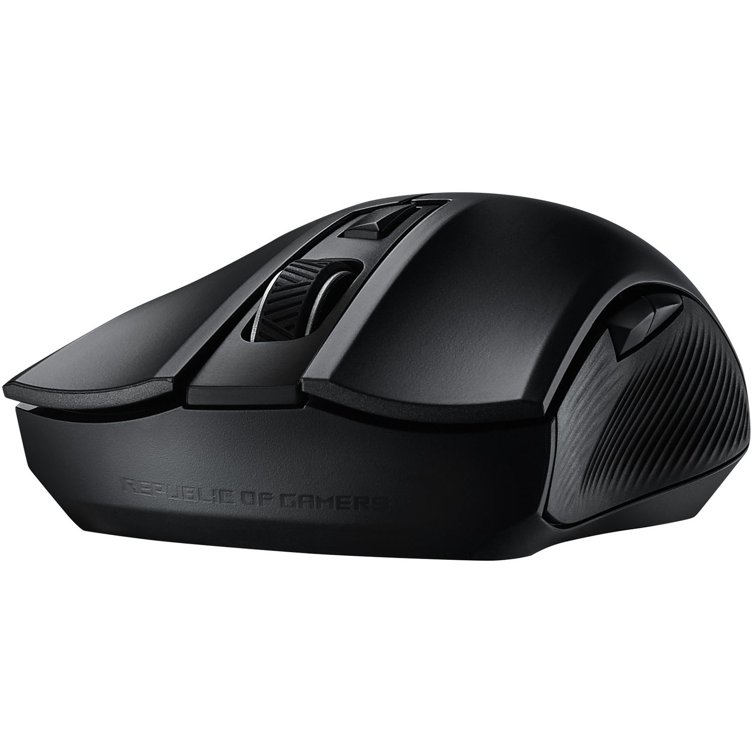 Mouse gaming wireless ASUS ROG Strix Carry, switch-uri Omron, 7200 dpi, 6 butoane fotografia produsului View 2 L