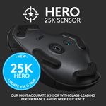 Mouse gaming wireless Logitech G604 LightSpeed Hero 16K DPI, Negru fotografia produsului View 5 S
