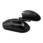 Mouse gaming wireless Logitech G305 LightSpeed Hero 12K DPI, Negru fotografia produsului View 6 S