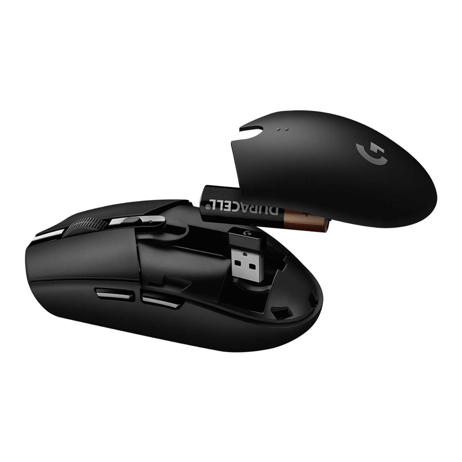 Mouse gaming wireless Logitech G305 LightSpeed Hero 12K DPI, Negru fotografia produsului View 6 L
