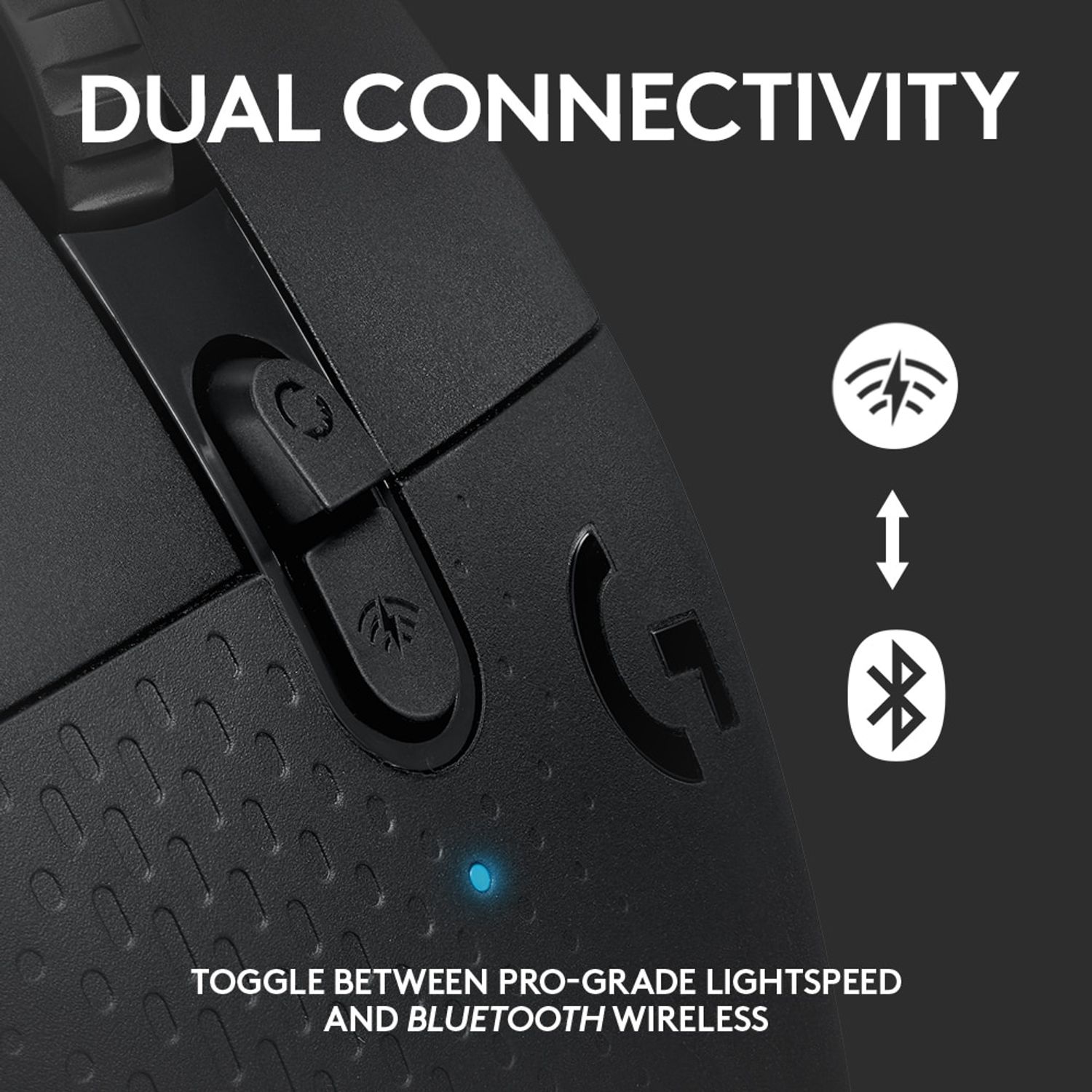 Mouse gaming wireless Logitech G604 LightSpeed Hero 16K DPI, Negru fotografia produsului View 6 L