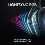 Casti gaming Logitech G635 RGB Lightsync, surround 71, multiplatforma, Negru fotografia produsului View 3 S