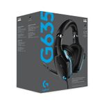 Casti gaming Logitech G635 RGB Lightsync, surround 71, multiplatforma, Negru fotografia produsului View 8 S