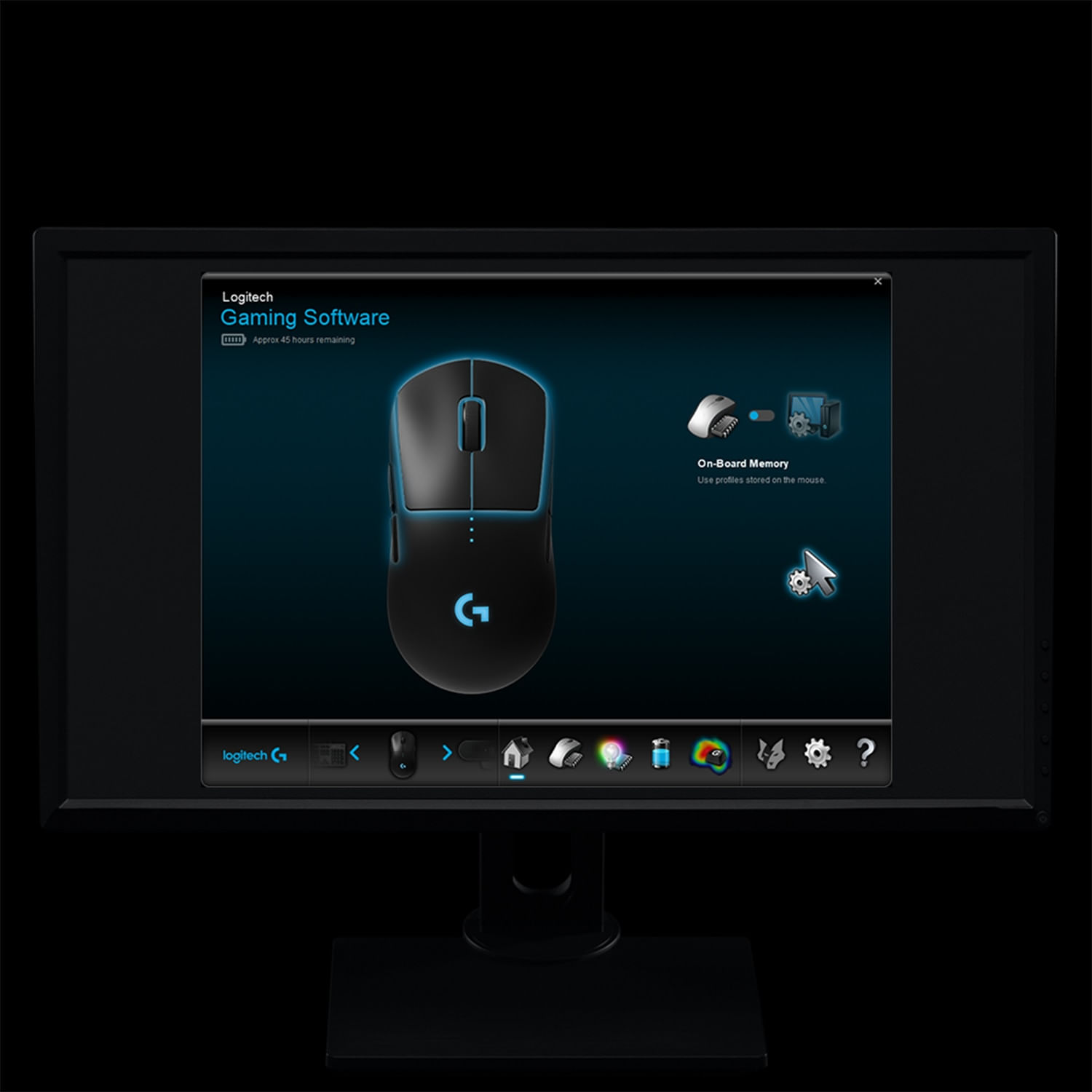 Mouse gaming wireless Logitech G PRO LightSpeed Hero 16K DPI, Negru fotografia produsului View 6 L