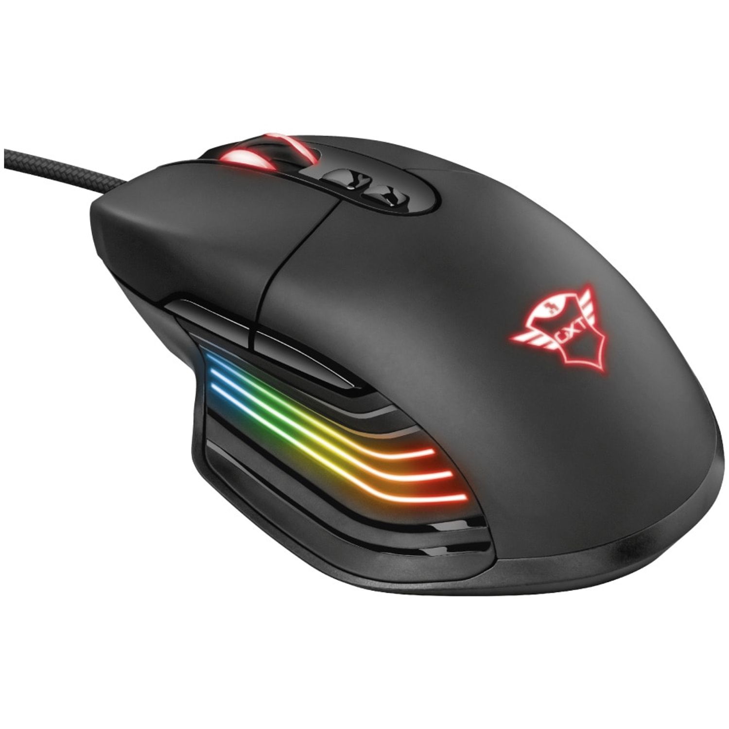 Mouse gaming Trust GXT 940 Xidon, ergonomic, software programare, iluminare RGB fotografia produsului View 3 L