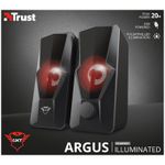 Boxe gaming Trust GXT 610 Argus, 20, iluminare rosu fotografia produsului View 6 S