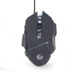Mouse gaming Gembird, Iluminare RGB, Negru fotografia produsului View 3 S