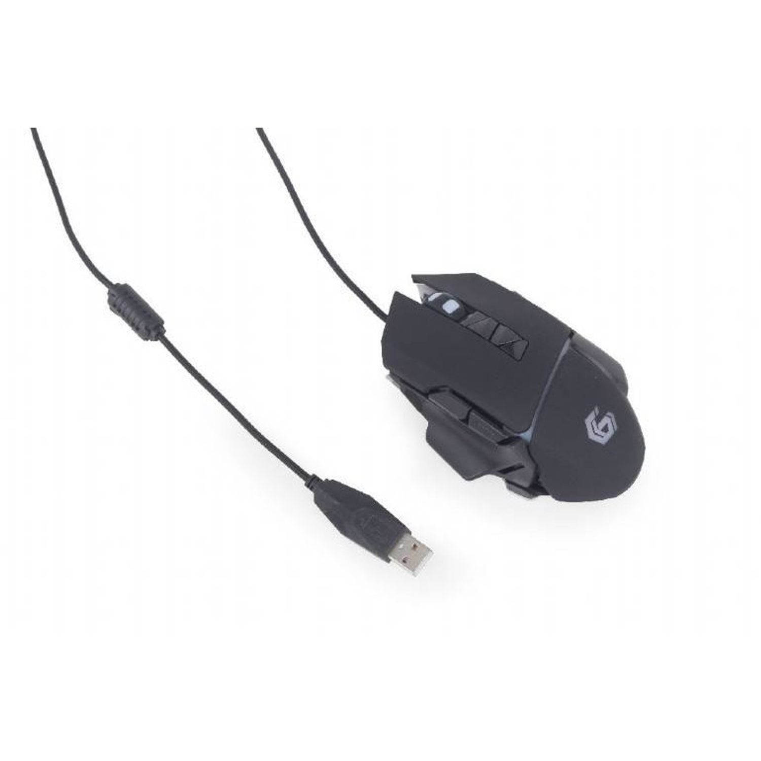Mouse gaming Gembird, Iluminare RGB, Negru fotografia produsului View 6 L