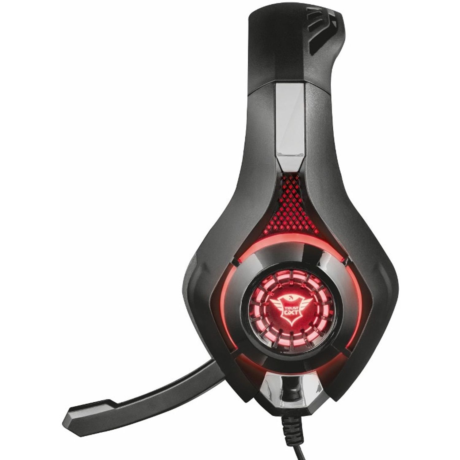 Casti gaming cu microfon Trust GXT 313 Nero Illuminated, Negru fotografia produsului View 3 L