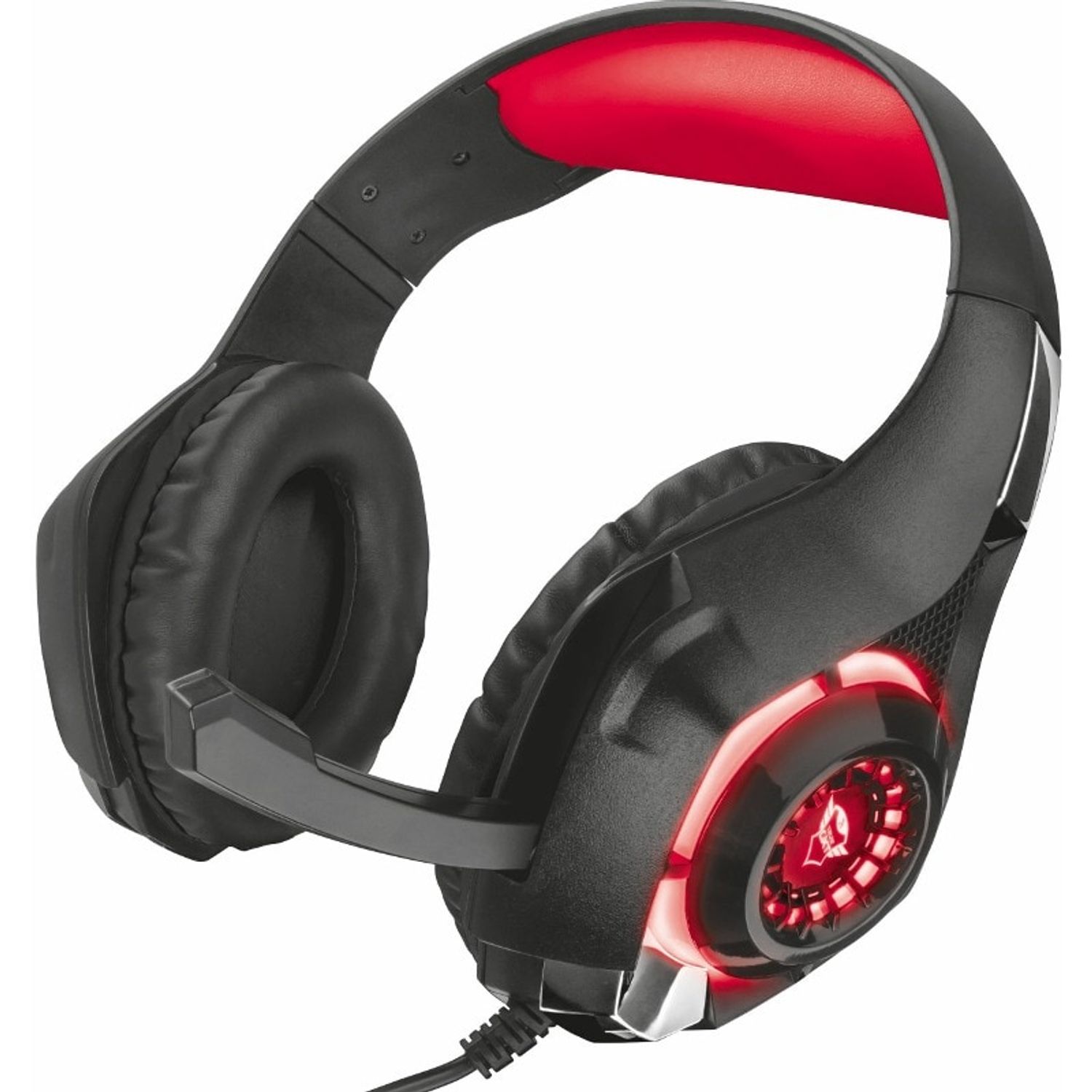 Casti gaming cu microfon Trust GXT 313 Nero Illuminated, Negru fotografia produsului View 2 L