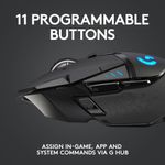 Mouse gaming wireless Logitech G502 LightSpeed Hero 25K DPI, Negru fotografia produsului View 5 S