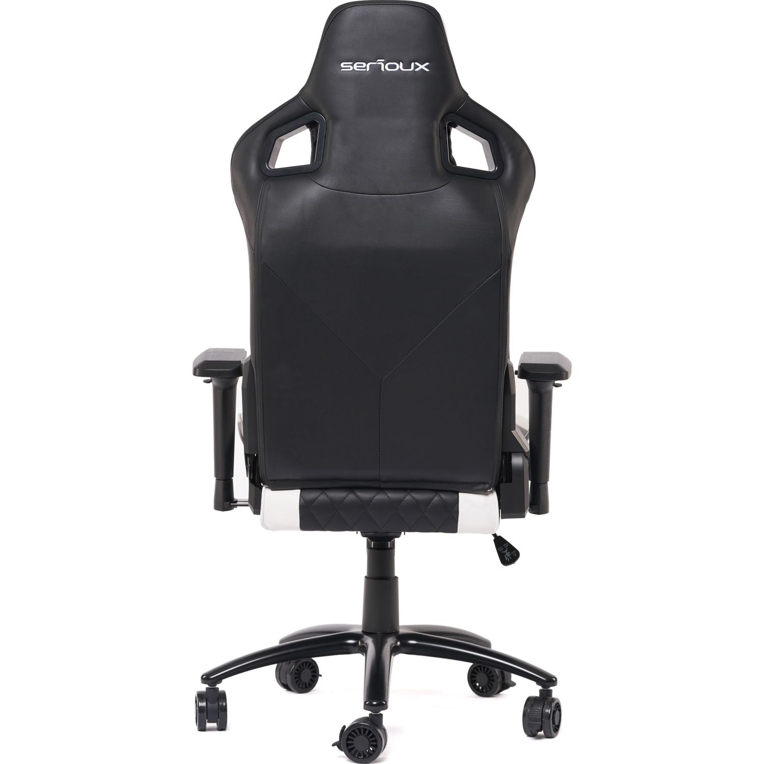 Scaun gaming Serioux Theon, Negru/Alb fotografia produsului View 5 L