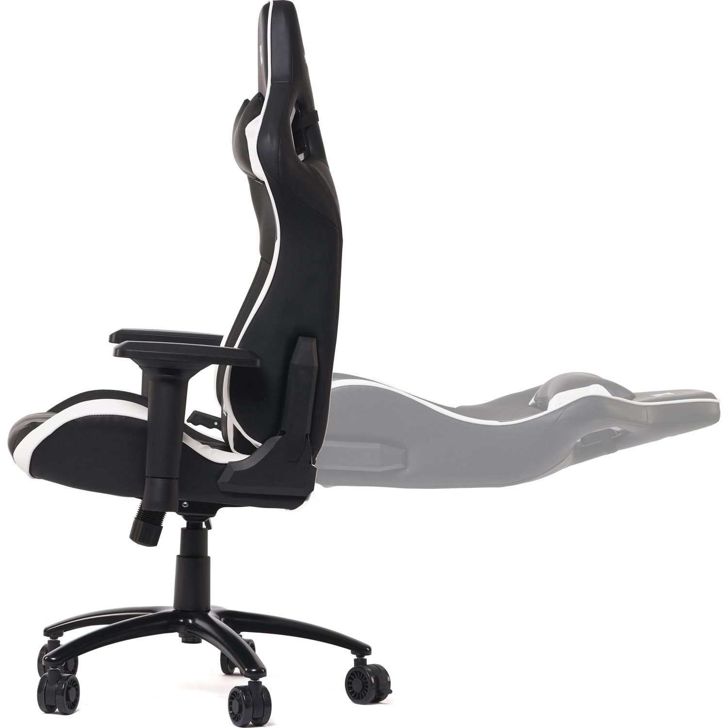 Scaun gaming Serioux Theon, Negru/Alb fotografia produsului View 2 L