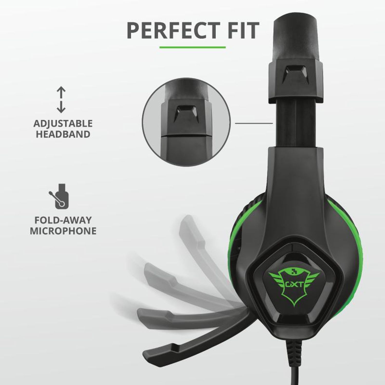 Casti gaming cu microfon Trust GXT 404G Rana pentru Xbox One fotografia produsului View 5 L
