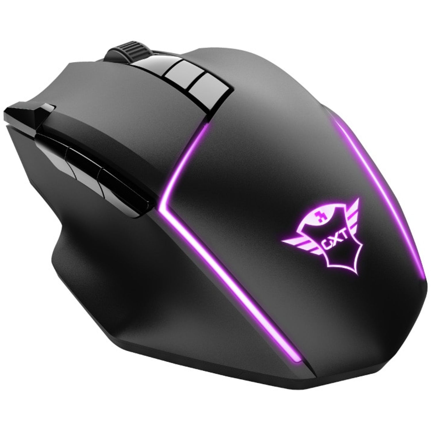 Mouse gaming wireless Trust GXT 131 Ranoo, Iluminare RGB, Negru fotografia produsului View 2 L