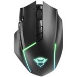 Mouse gaming wireless Trust GXT 131 Ranoo, Iluminare RGB, Negru fotografia produsului View 3 S
