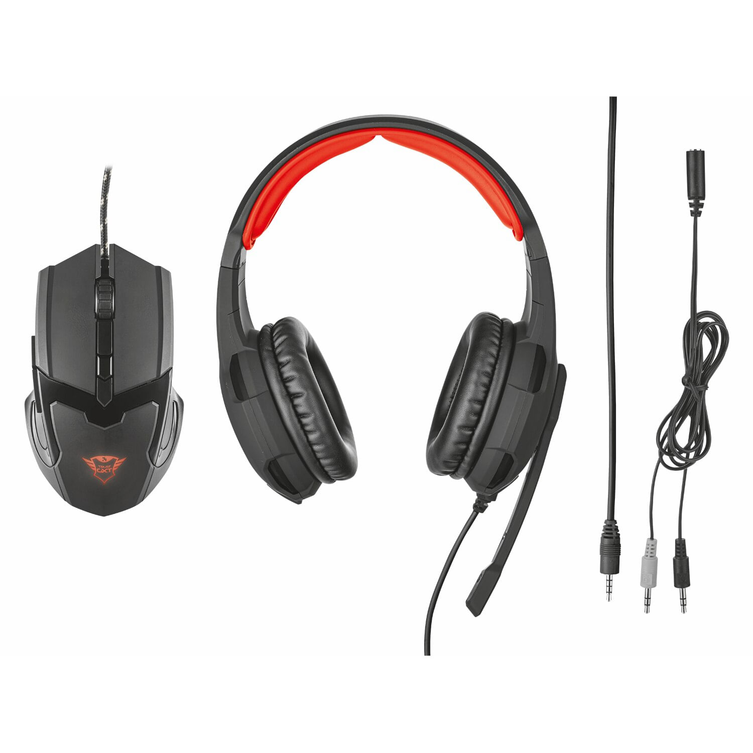 Kit gaming Trust, casti+mouse GXT 784 fotografia produsului View 4 L