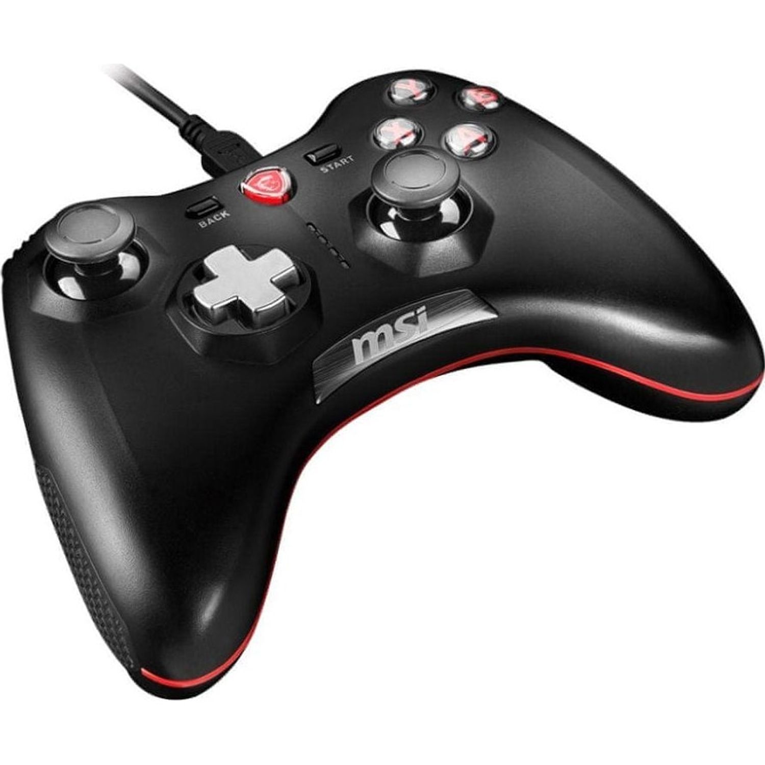 Gamepad MSI Force GC20, cu fir, PC, PS3, Negru fotografia produsului