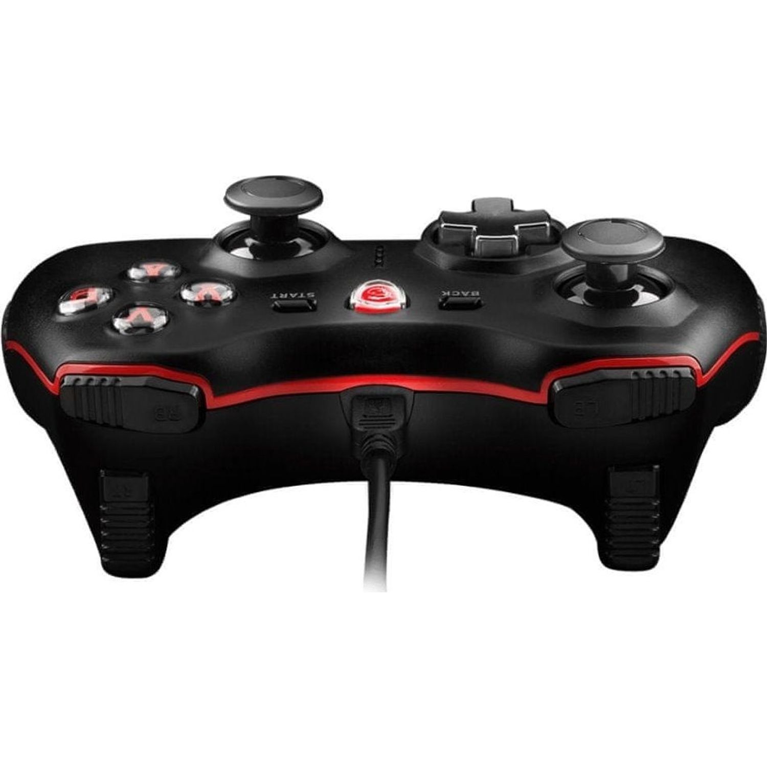 Gamepad MSI Force GC20, cu fir, PC, PS3, Negru fotografia produsului View 2 L