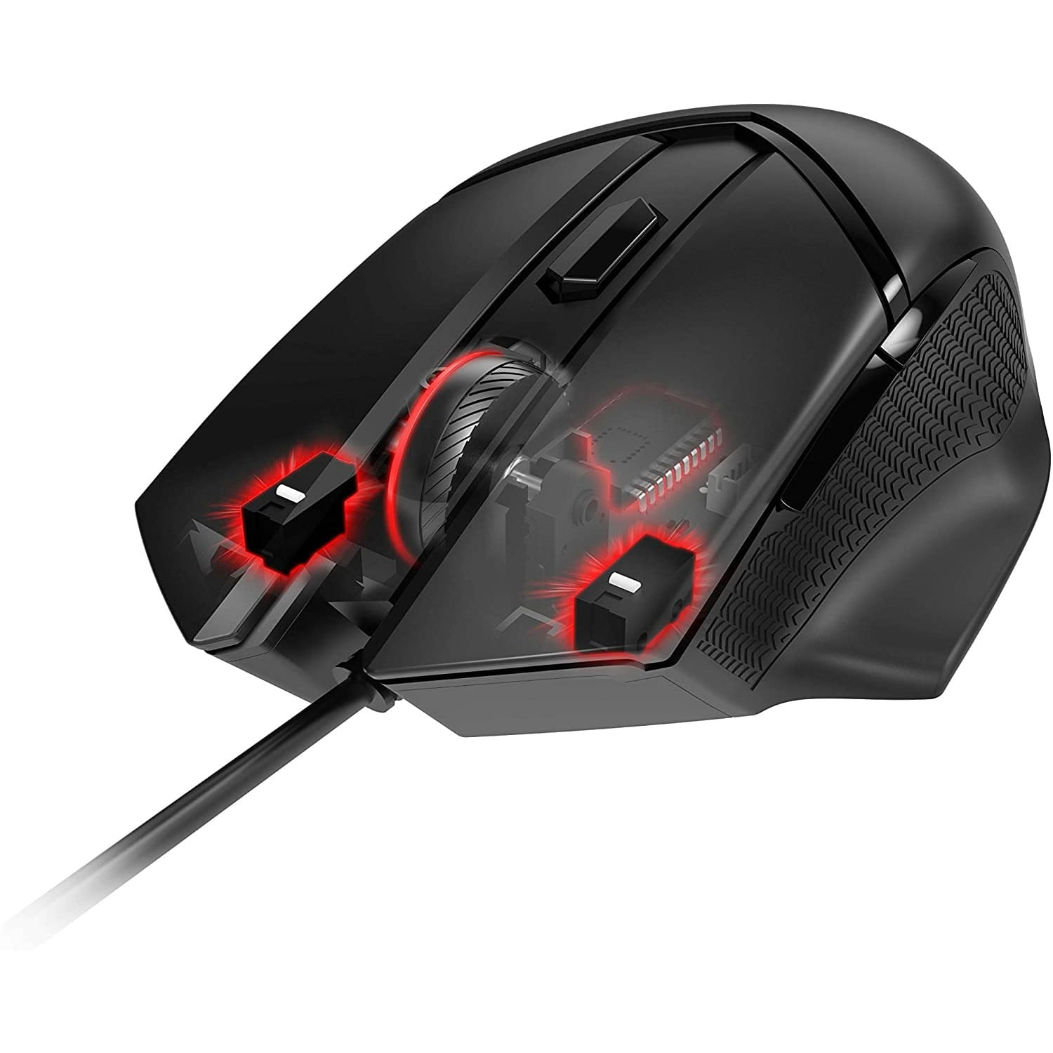 Mouse gaming MSI Clutch GM20 Elite, wireless, 6400 DPI, RGB, Black fotografia produsului View 2 L