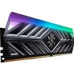 Memorie ADATA XPG Spectrix D41, 8GB, DDR4, 3600MHz, CL17, RGB, Titanium Grey fotografia produsului View 2 S