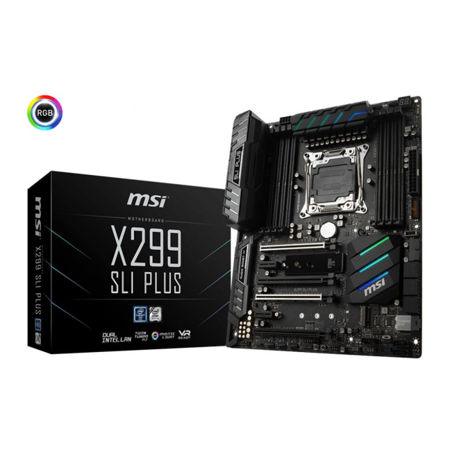 Placa de baza MSI X299 SLI Plus, Socket 2066 (4719072525705) fotografia produsului View 4 L