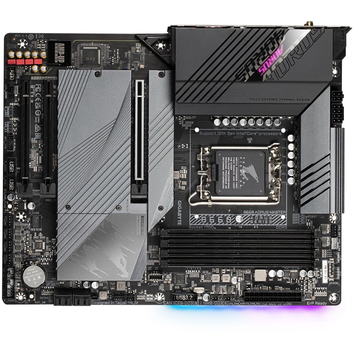 Placa de baza Gigabyte B660 Aorus Master, Socket 1700 (4719331829988) fotografia produsului View 2 L