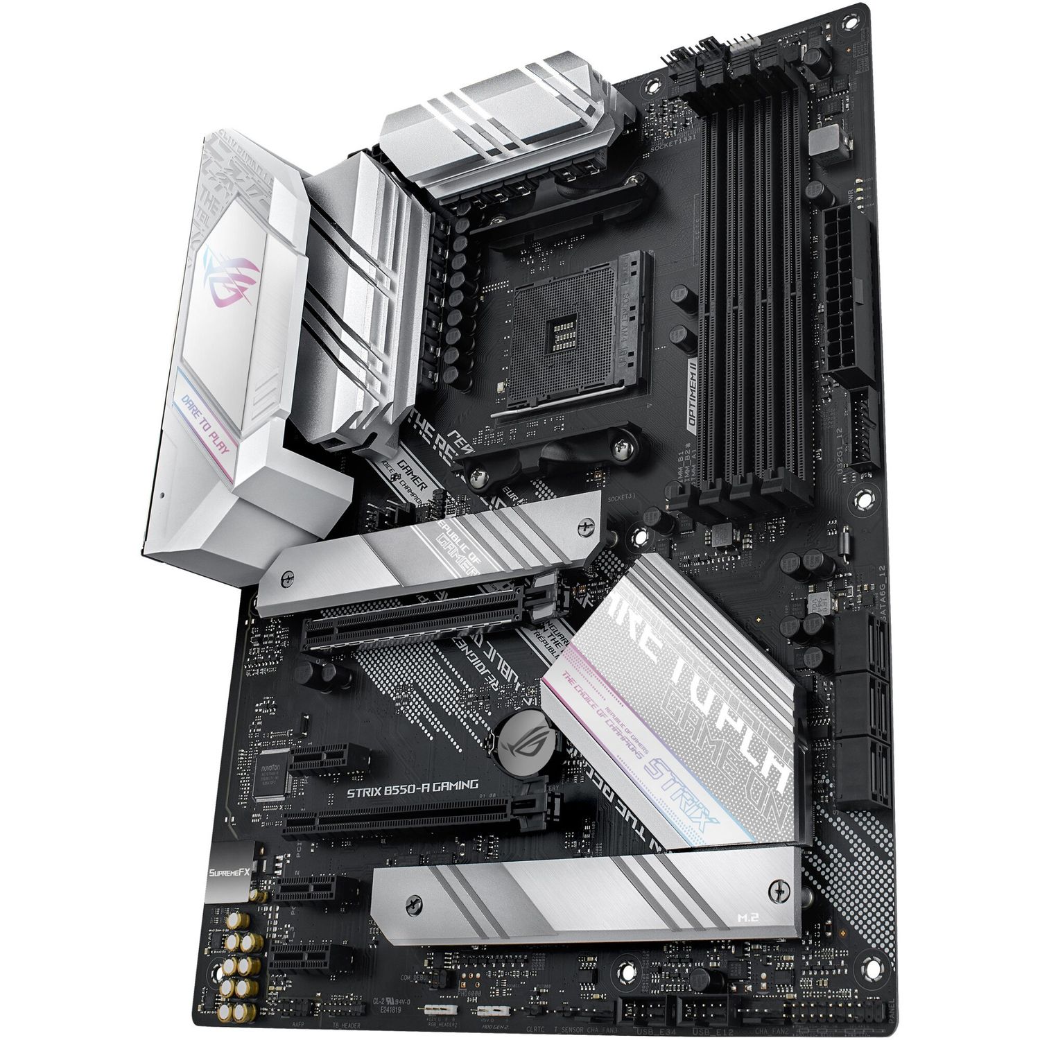 Placa de baza Asus ROG Strix B550-A Gaming, Socket AM4 (4718017826594) fotografia produsului View 2 L