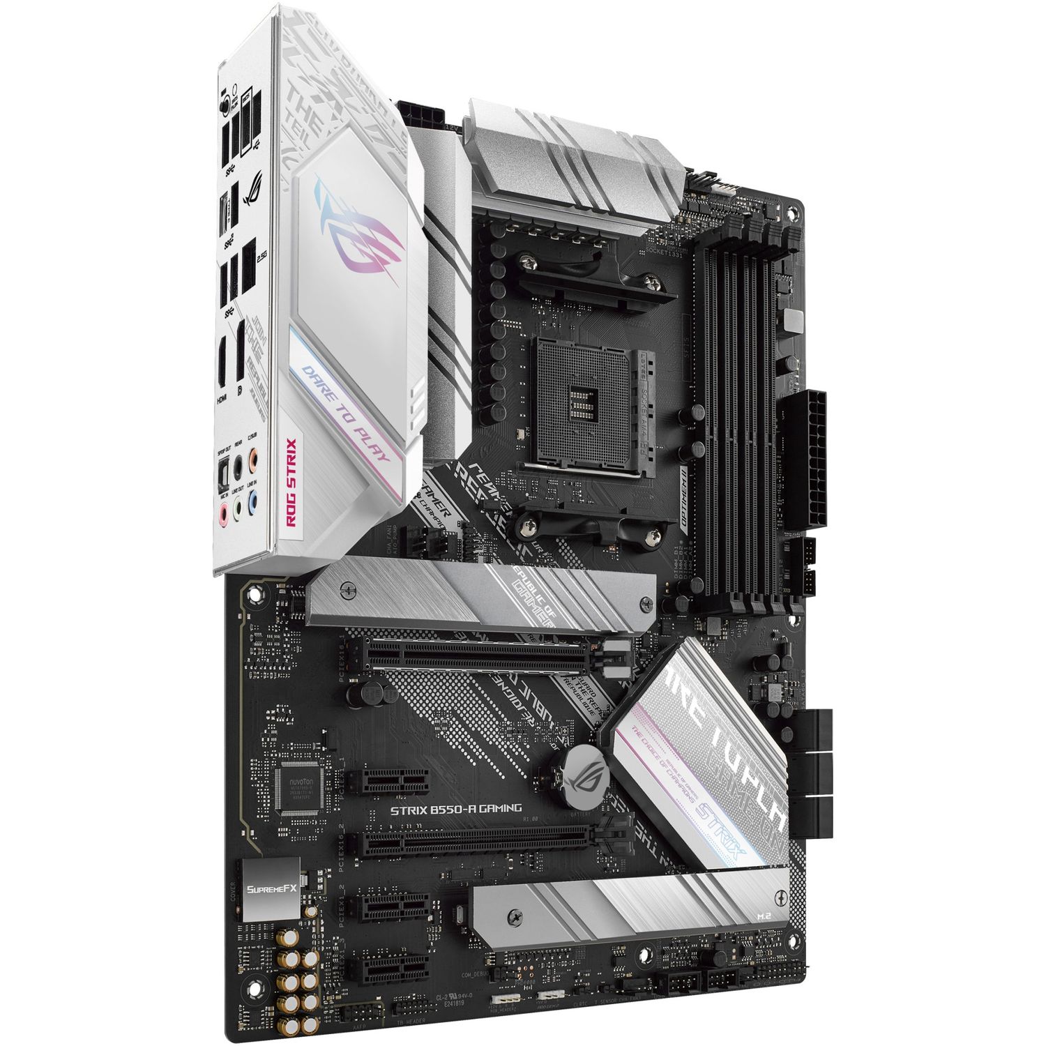 Placa de baza Asus ROG Strix B550-A Gaming, Socket AM4 (4718017826594) fotografia produsului View 5 L
