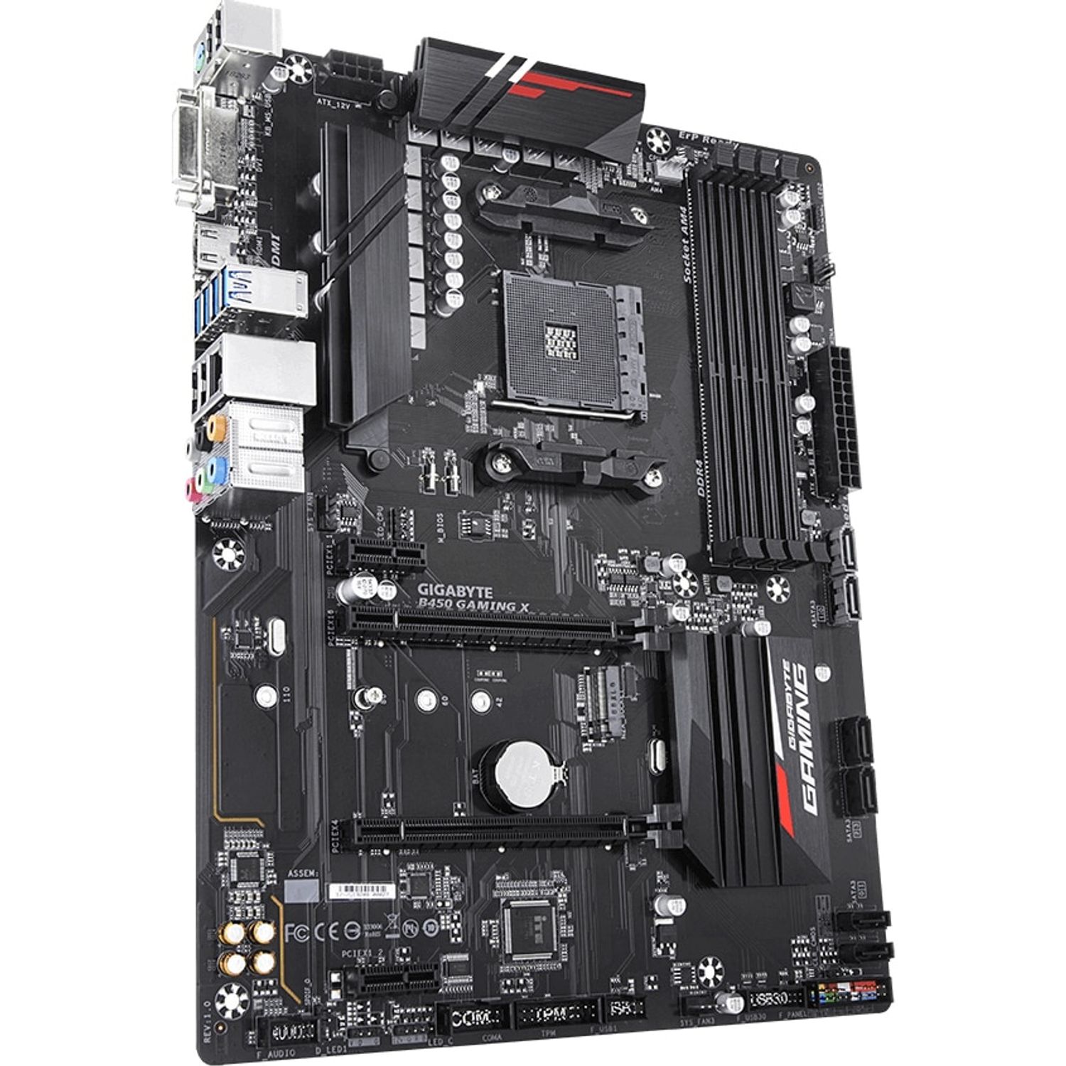 Placa de baza Gigabyte B450 Gaming X, Socket AM4 (4719331805623) fotografia produsului View 2 L
