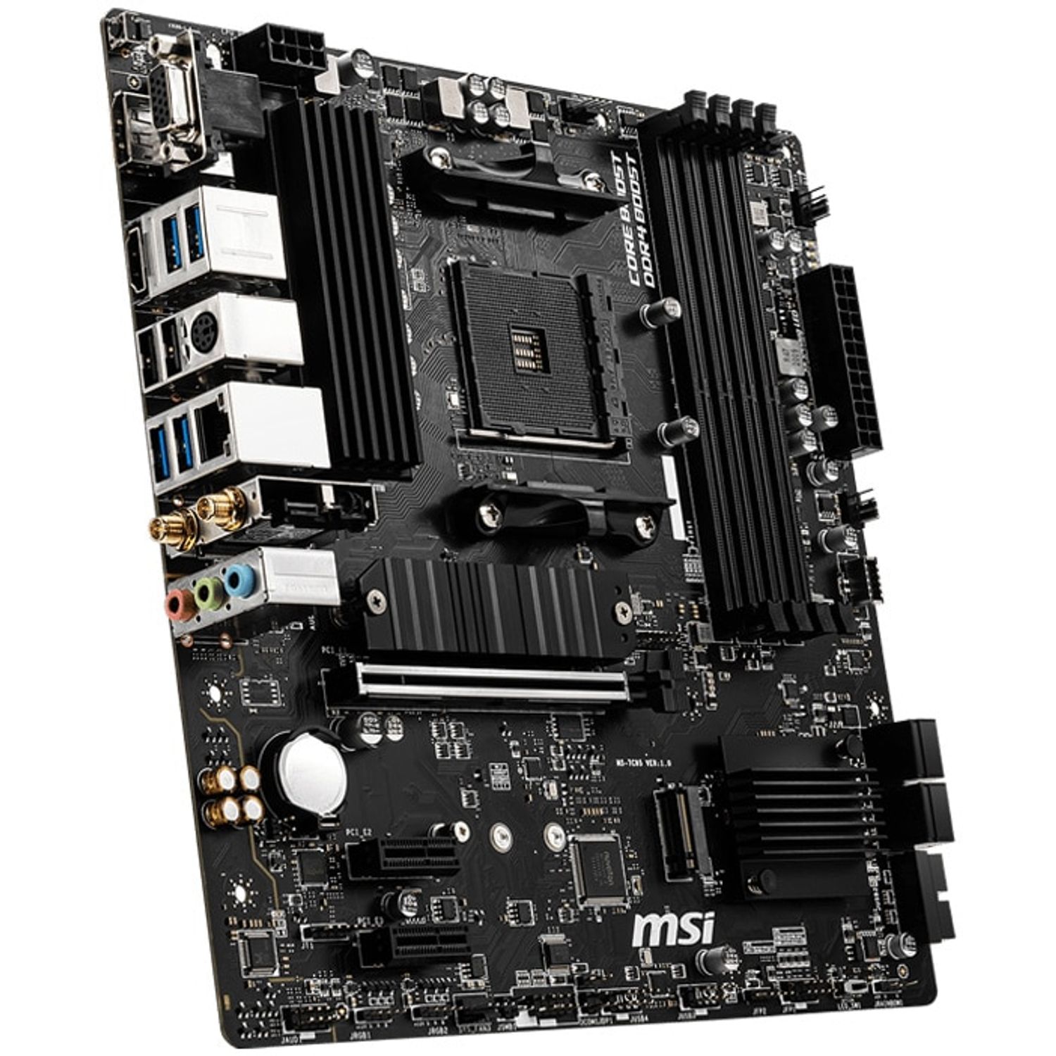 Placa de baza MSI B550M Pro-VDH Wi-fi, Socket AM4 (4719072733698) fotografia produsului View 2 L
