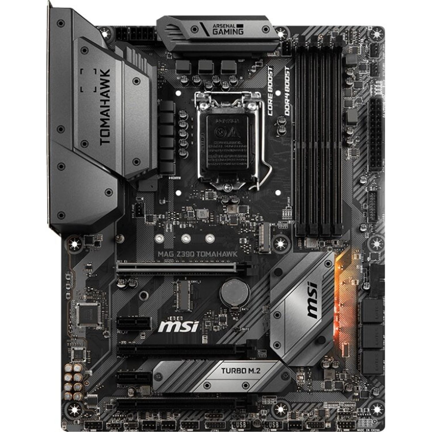 Placa de baza MSI MAG Z390 Tomahawk, Socket 1151 (4719072595036) fotografia produsului