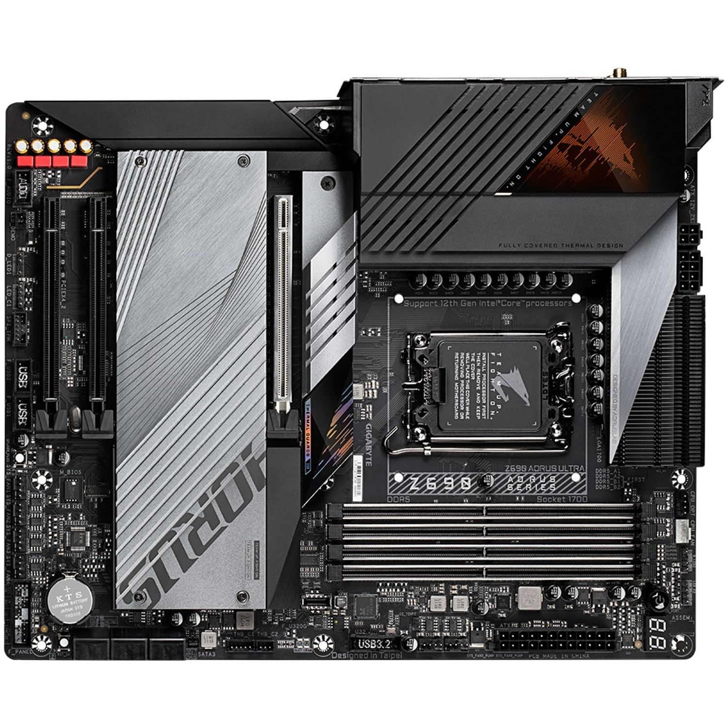 Placa de baza Gigabyte Z690 Aorus Ultra, Socket 1700 (4719331827847) fotografia produsului View 2 L