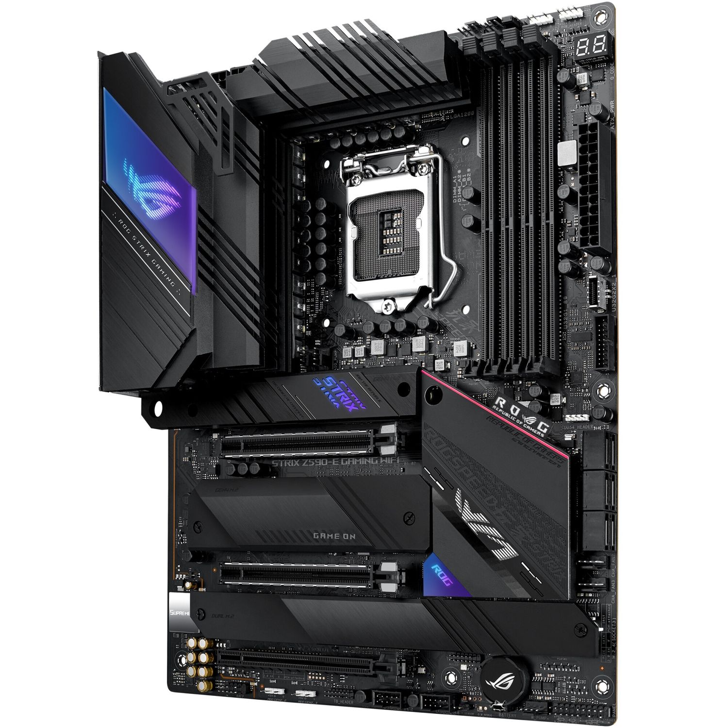 Placa de baza Asus ROG Strix Z590-E Gaming WI-FI, Socket 1200 (4711081093923) fotografia produsului View 4 L