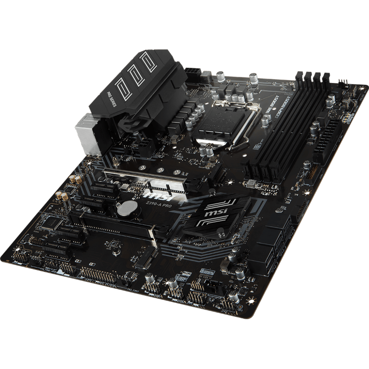 Placa de baza MSI Z390-A Pro, Socket 1151 (4719072594152) fotografia produsului View 3 L