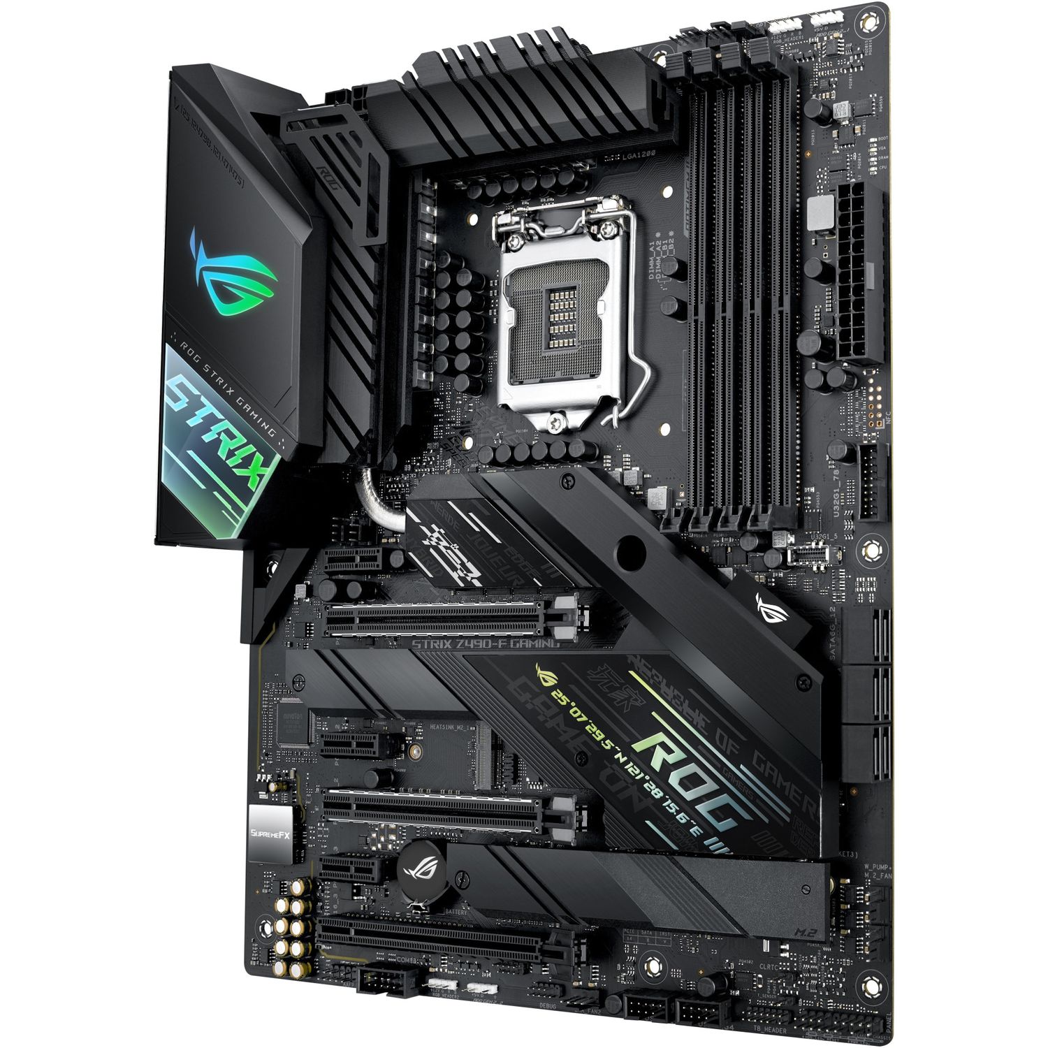 Placa de baza Asus ROG Strix Z490-F Gaming , Socket 1200 (4718017674300) fotografia produsului View 2 L