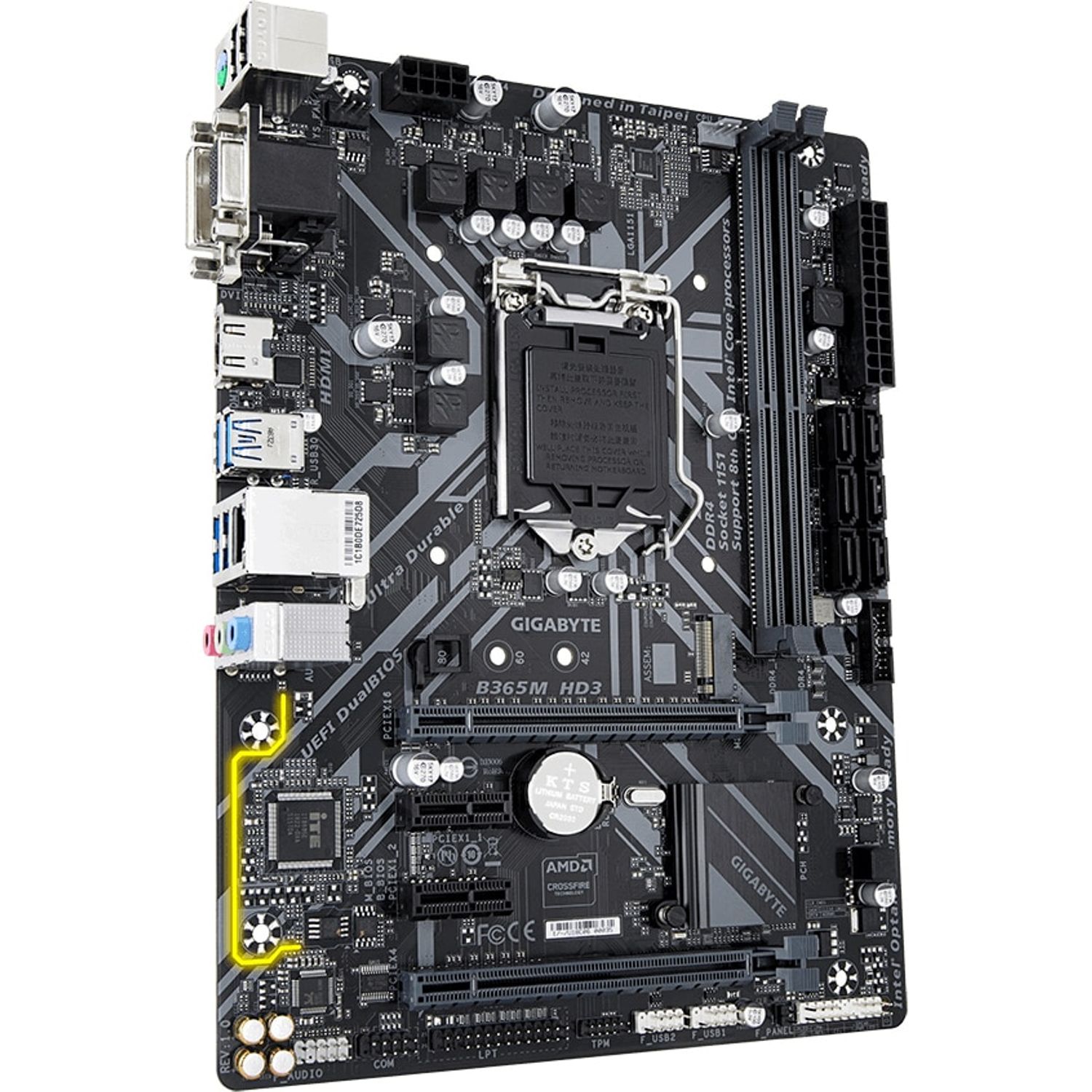 Placa de baza Gigabyte B365M HD3, Socket 1151 (4719331805746) fotografia produsului View 2 L