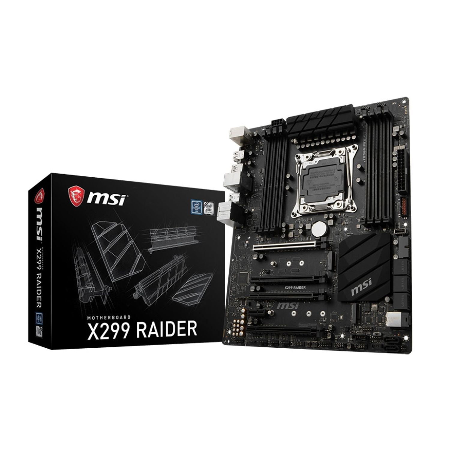 Placa de baza MSI X299 Raider, Socket 2066 (4719072525965) fotografia produsului View 4 L